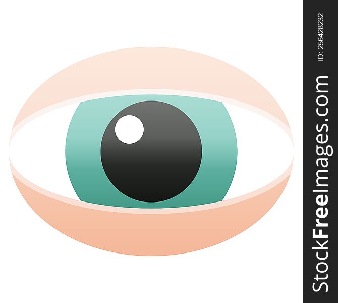 staring eye graphic vector illustration icon. staring eye graphic vector illustration icon
