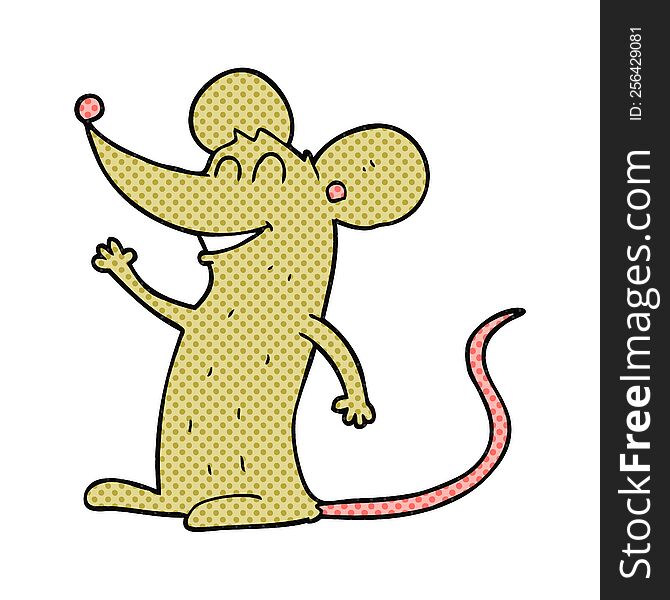 freehand drawn cartoon mouse