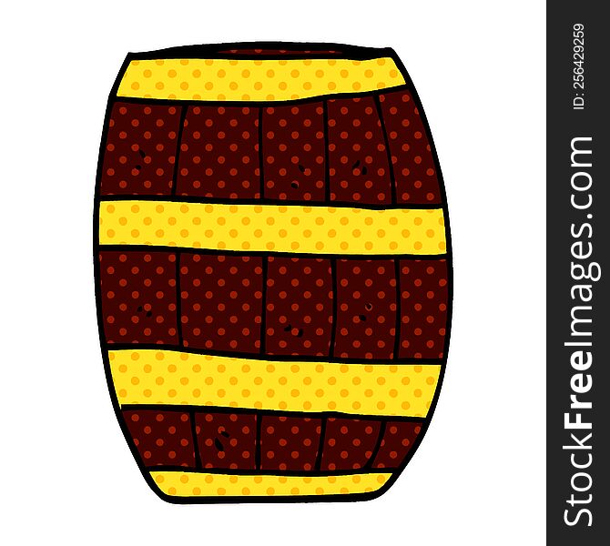 Cartoon Doodle Of A Barrel