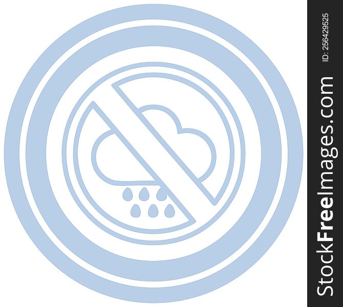 no bad weather circular icon symbol