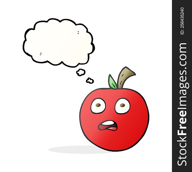 Thought Bubble Cartoon Tomato