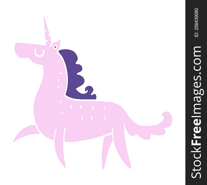 cartoon doodle magical unicorn