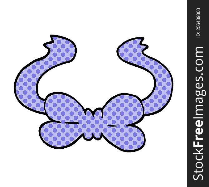 cartoon doodle bow tie