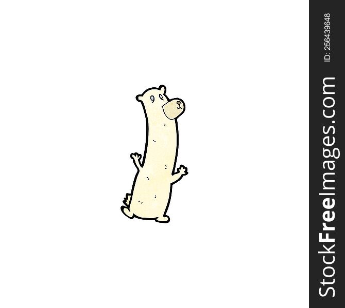 Funny Cartoon Polar Bear