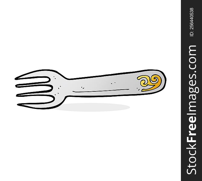 cartoon fork