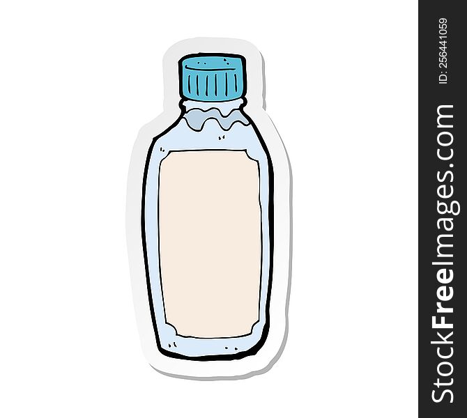 sticker of a cartoon drink bottle