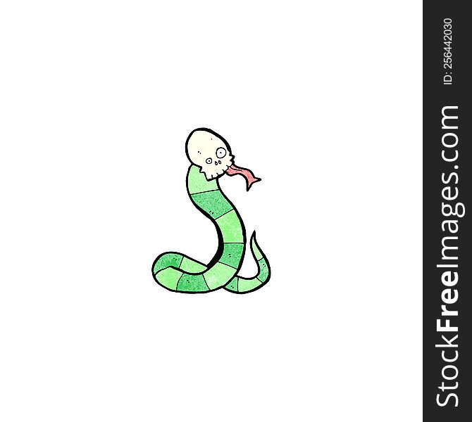 cartoon spooky snake