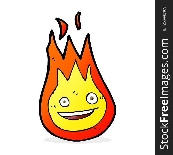 Cartoon Friendly Fireball