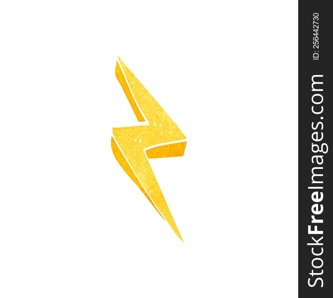cartoon lightning bolt symbol