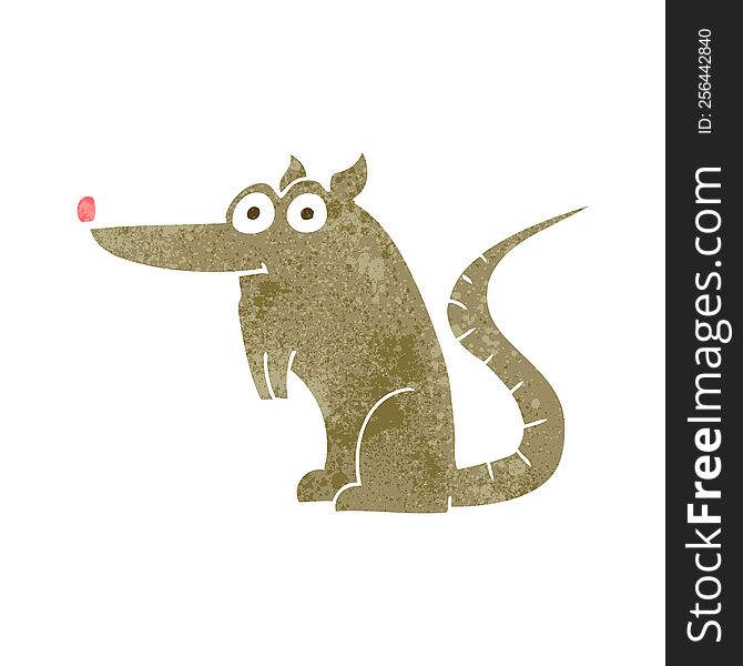 Retro Cartoon Rat
