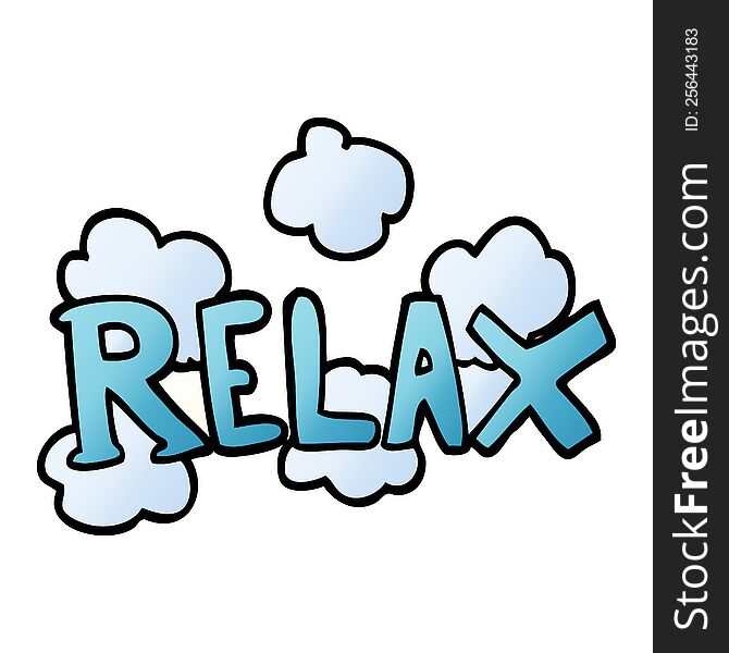 cartoon doodle relax symbol