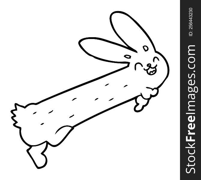 Funny Cartoon Rabbit