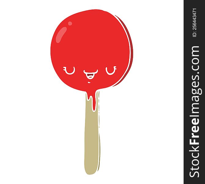 flat color style cartoon candy lollipop