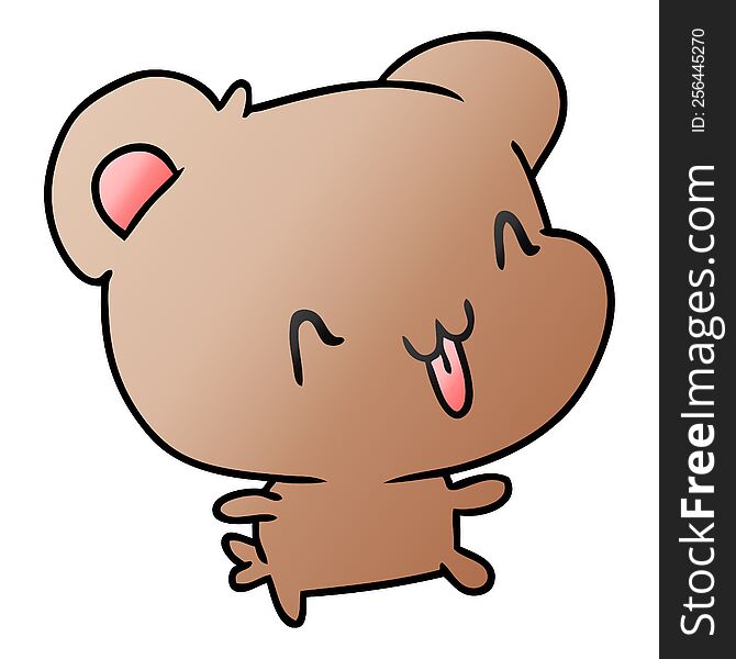 Gradient Cartoon Kawaii Cute Happy Hamster