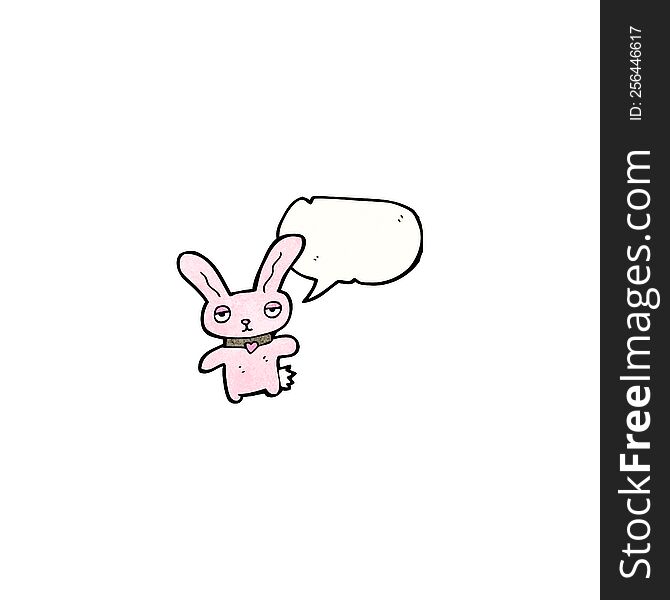 cartoon pink rabbit