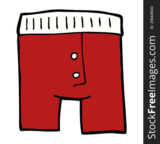 cartoon doodle underwear