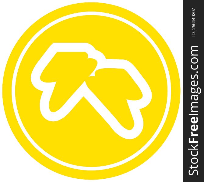 lightning bolts circular icon