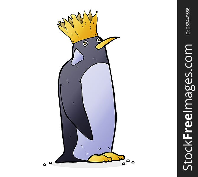 cartoon emperor penguin