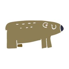 Cartoon Doodle Of A Sleepy Bear Stock Images