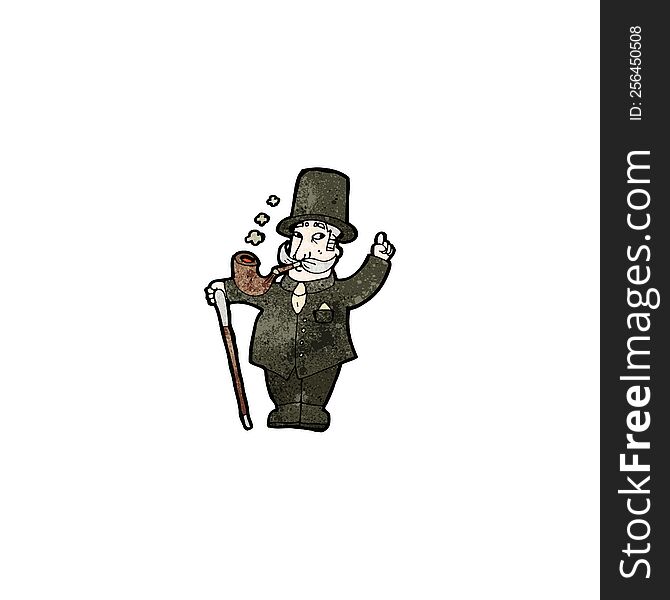 Cartoon Rich Victorian Gentleman