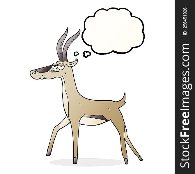 Thought Bubble Cartoon Gazelle