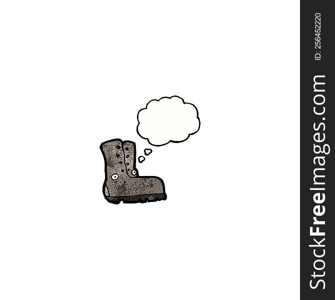 Work Boot Cartoon