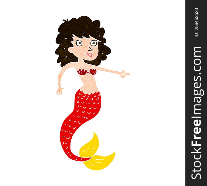 cartoon mermaid