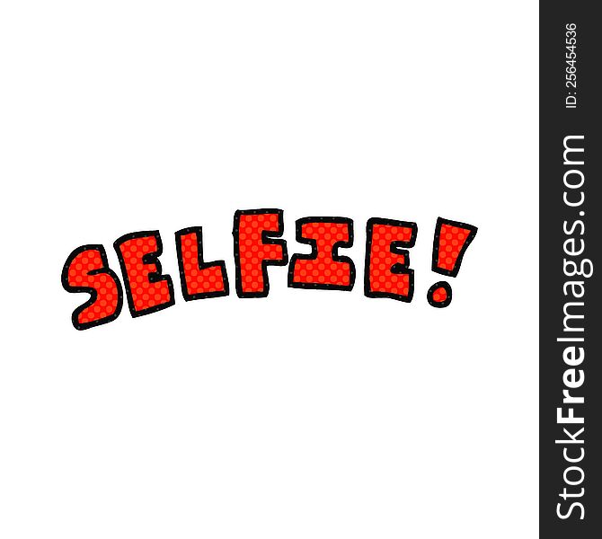 freehand drawn cartoon selfie symbol