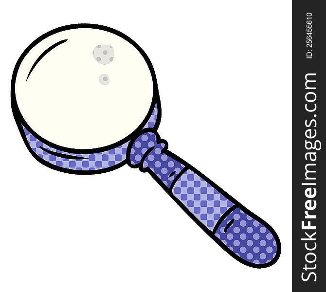 Cartoon Doodle Of A Magnifying Glass