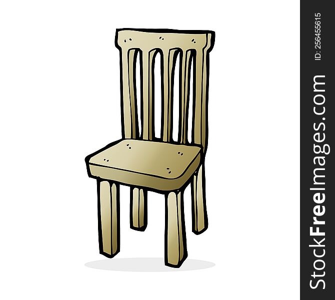 cartoon wooden chair