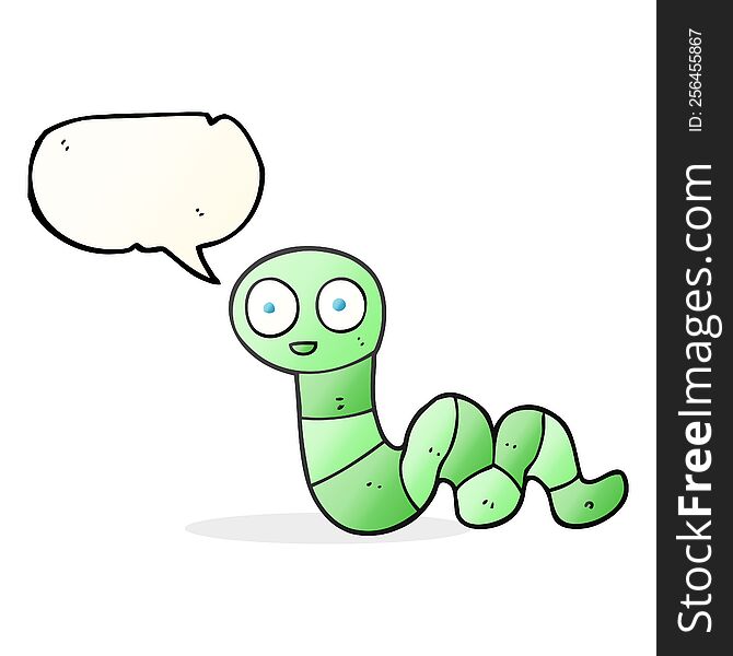 Speech Bubble Cartoon Snake