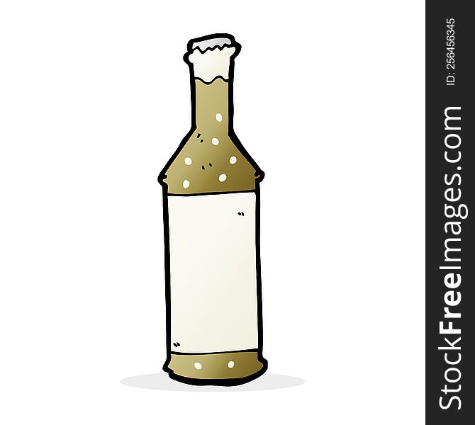 cartoon beer bottle