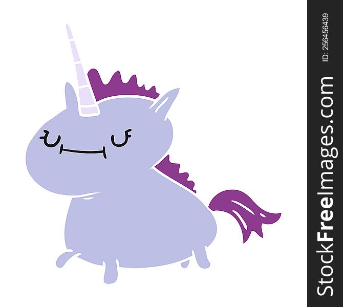 hand drawn cartoon doodle of a magical unicorn