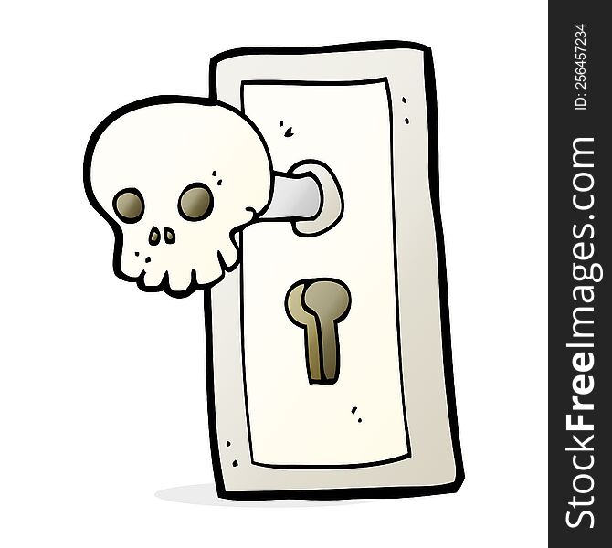 Cartoon Spooky Door Knob