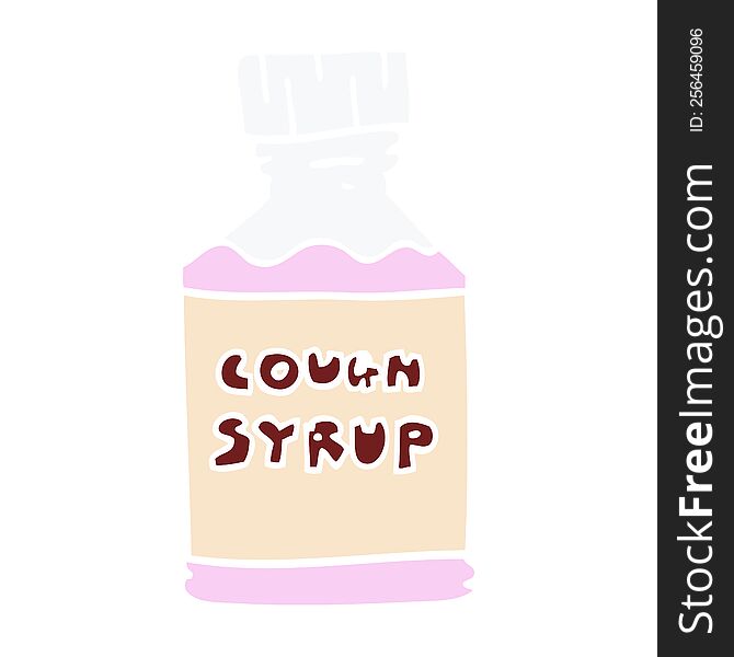 cartoon doodle cough syrup