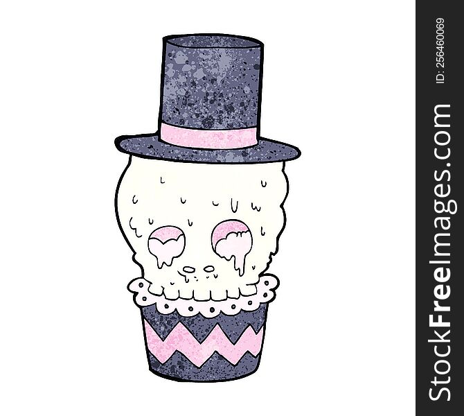 Spooky Cupcake Cartoon