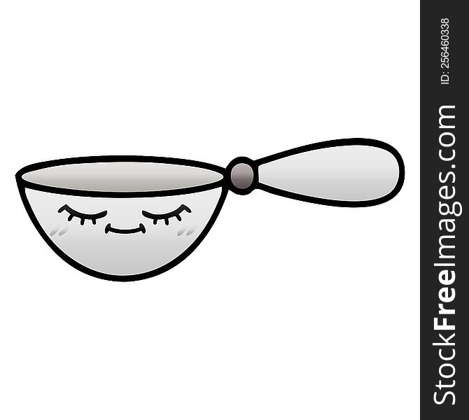 Gradient Shaded Cartoon Measuring Spoon