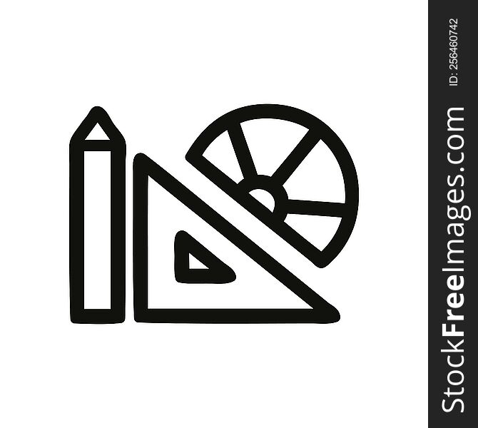 math equipment icon symbol