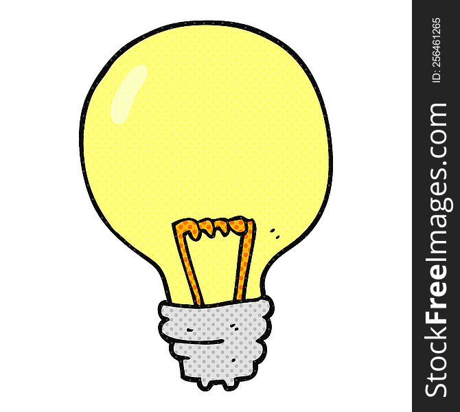 cartoon light bulb