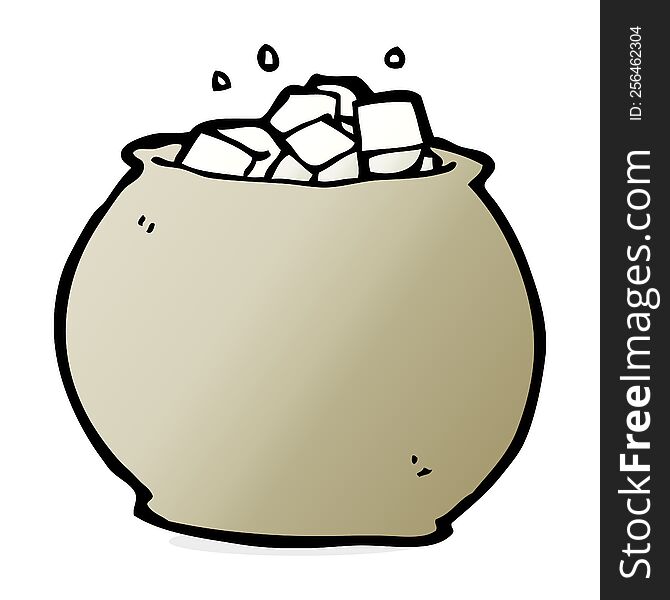 Cartoon Bowl Of Sugar