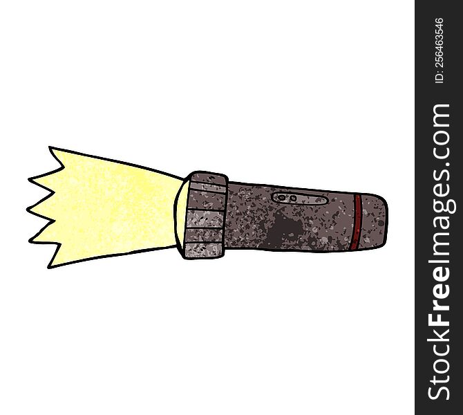 cartoon doodle torch