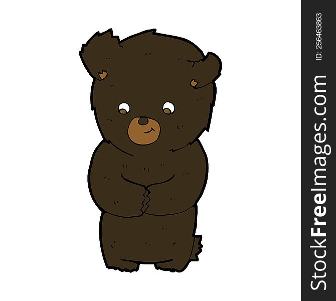 cute cartoon black bear