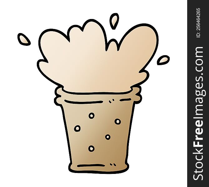 vector gradient illustration cartoon fizzy drink
