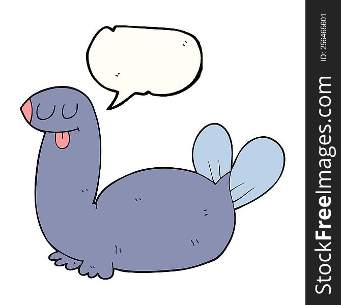 Speech Bubble Cartoon Seal