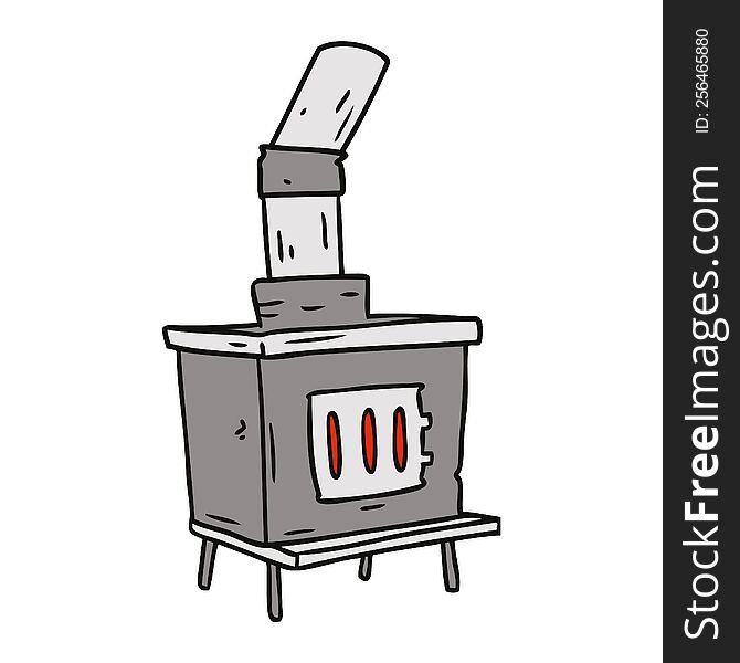 Cartoon Doodle Of A House Furnace