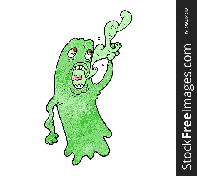 freehand drawn texture cartoon ghost