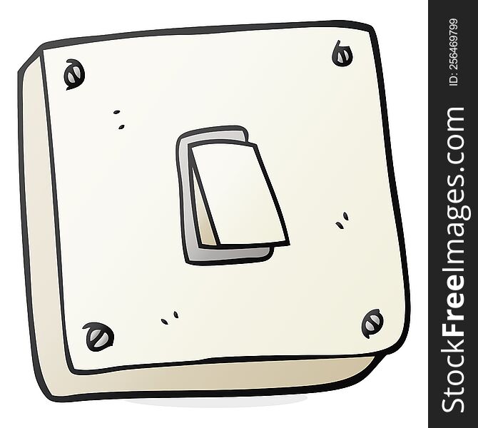 freehand drawn cartoon light switch