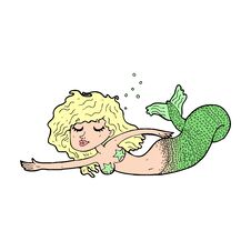 Cartoon Mermaid Royalty Free Stock Images Cartoon Mermaid Royalty Free Stock Images