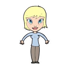 Free Cartoon Woman Shrugging Shoulders Stock Photo - 256472550