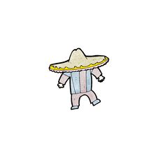 Free Cartoon Man In Mexican Outfit Stock Images - 256475244